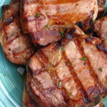Honey Glazed Grilled Pork Loin Chops